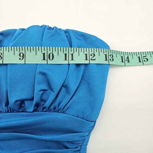 Strapless Party/Wedding/Cocktail Dress - Teal, size Small - Picture 14 of 15